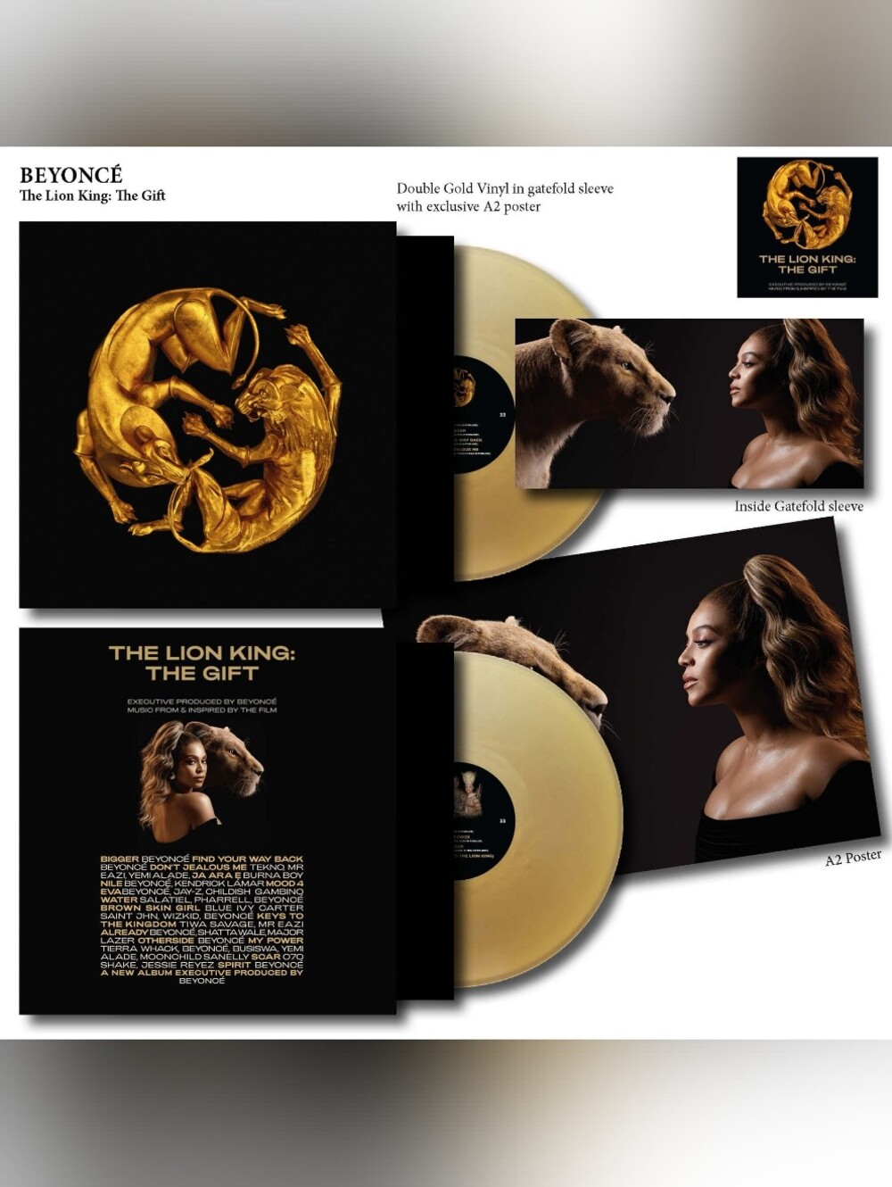 Beyonce - the Lion King 2 LP Vinyl